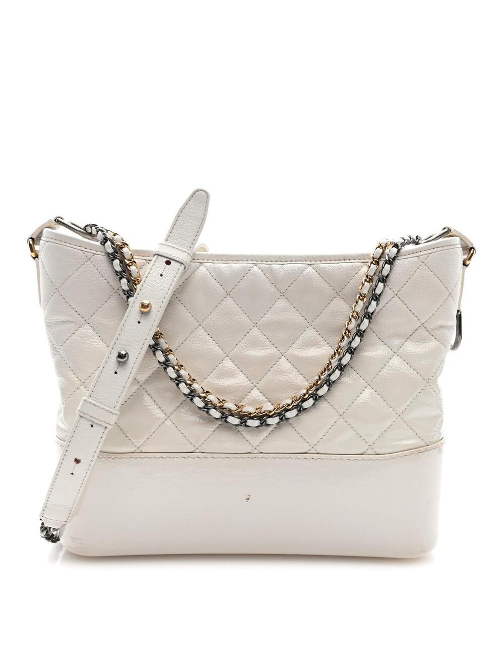 Chanel Patent Goatskin Quilted Medium #342109C17B